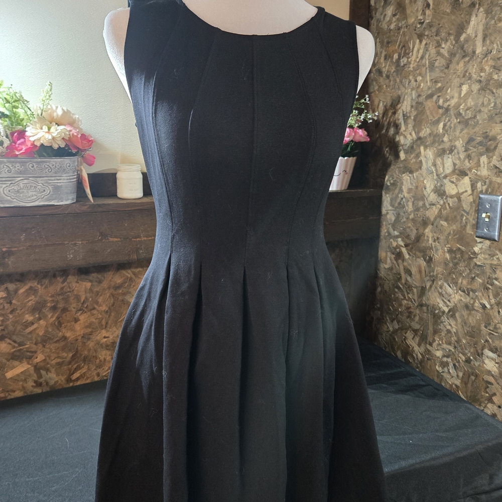 Monteau Black Midi Dress